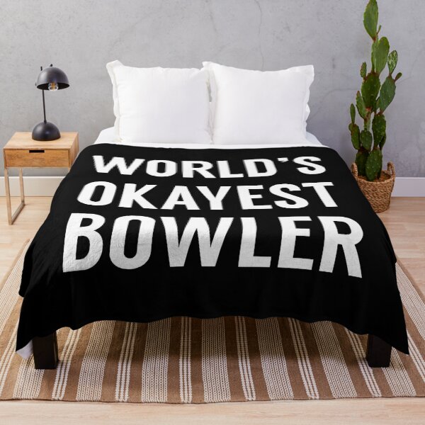 Item preview, Worlds Okayest Bowler Funny Bowling designed and sold by Rebecca-Cruz.
