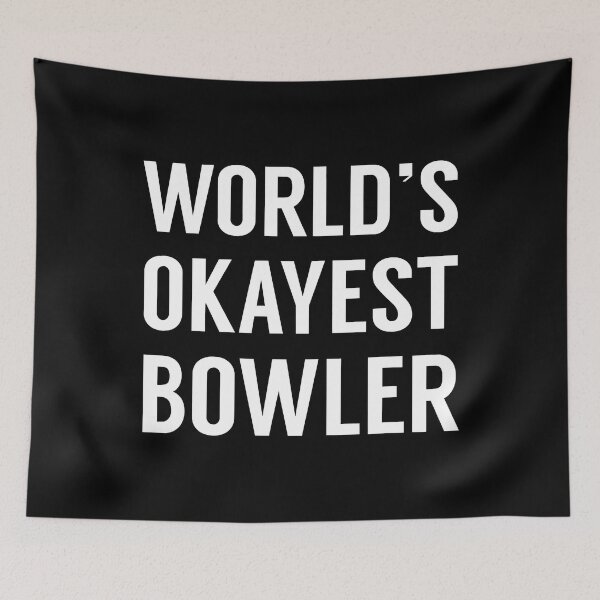 Item preview, Worlds Okayest Bowler Funny Bowling designed and sold by Rebecca-Cruz.