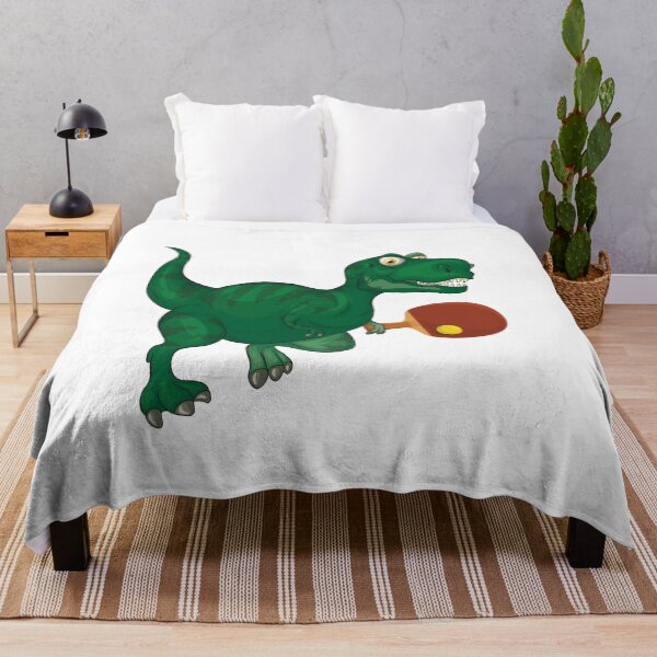 Artikelvorschau, Dinosaurier, der Tischtennis spielt, lustiges gutes Dinosaurier-Tischtennis-Liebhaber-kühles grünes Design entworfen und verkauft von pedrored369.