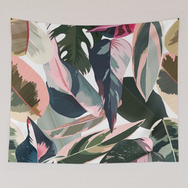 Item preview, Colorful Amazonian Tropical Palm Leaves on White designed and sold by meggydesigns.