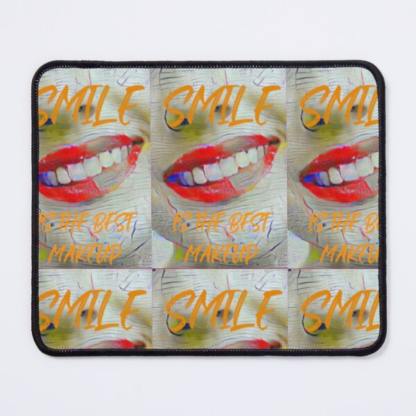 Item preview, Smile is the best make up with orange slim wording shown teeth designed and sold by Bekindtome.