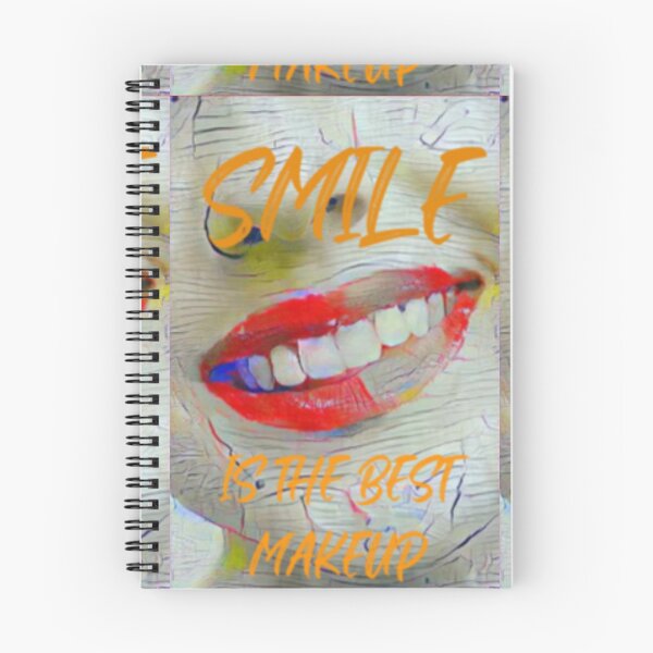 Item preview, Smile is the best make up with orange slim wording shown teeth designed and sold by Bekindtome.