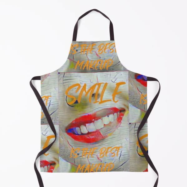 Item preview, Smile is the best make up with orange slim wording shown teeth designed and sold by Bekindtome.