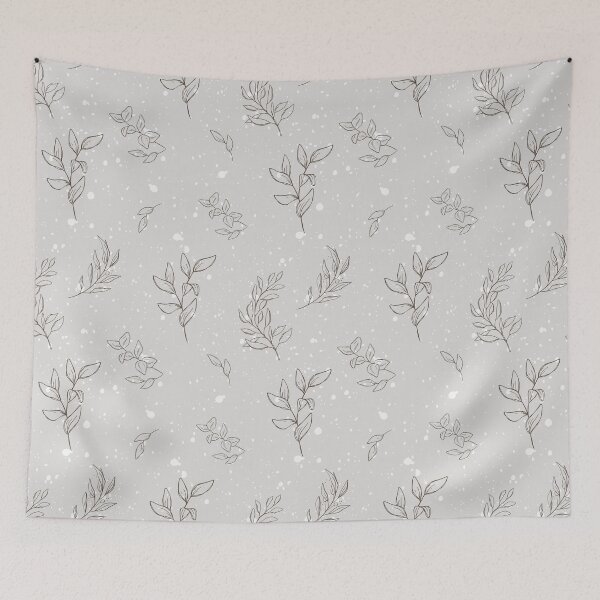 Item preview,  Soft beige leaves pattern designed and sold by Levated.