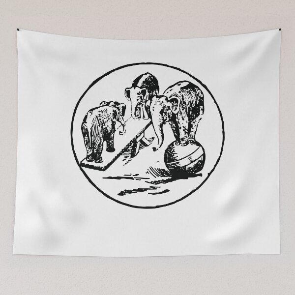 Item preview, Funny circus elephants designed and sold by Med-BSSFD.