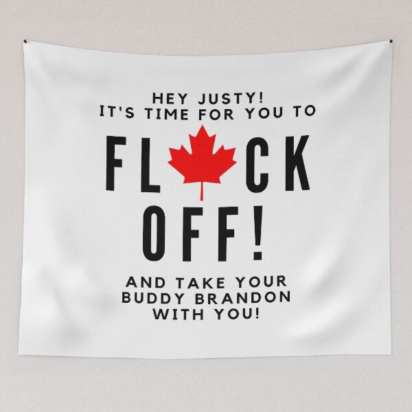 Item preview, Hey Justy! It's Time For You To Flock Off And Take Your Buddy Brandon With You! Black Text designed and sold by TWMBDesigns.
