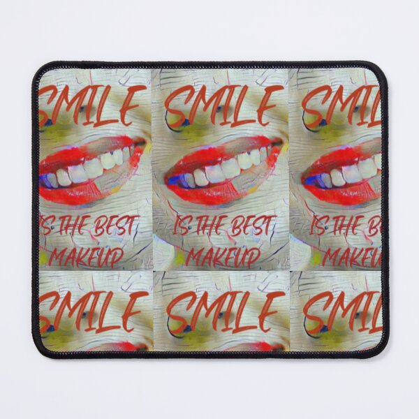 Item preview, Smile is the best make up with dark red slim wording shown teeth designed and sold by Bekindtome.