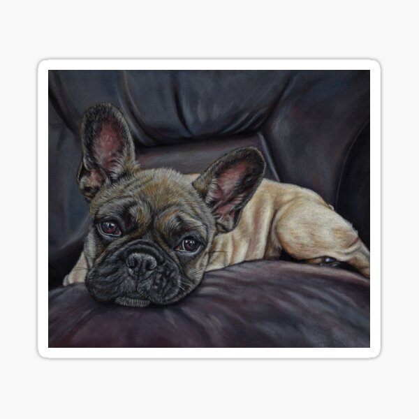 French Bulldog Art Sticker