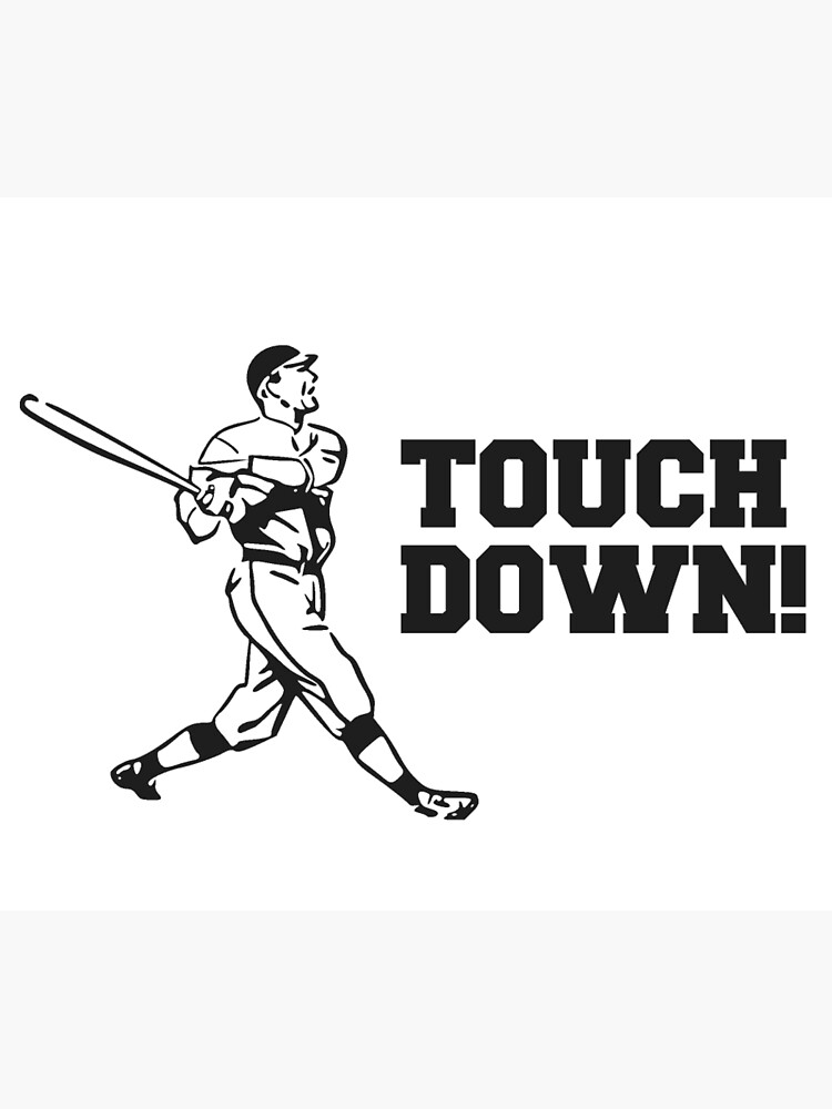 TOUCHDOWN funny fantasy football season baseball sports geek nerd T-Shirt