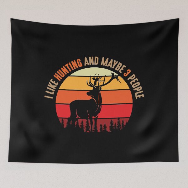 Item preview, I Like Hunting And Maybe 3 People designed and sold by RachaelEliezer.