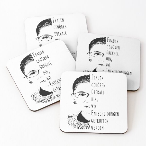 Item preview, Frauen gehören überall hin Ruth Bader Ginsburg designed and sold by Alpacatata.