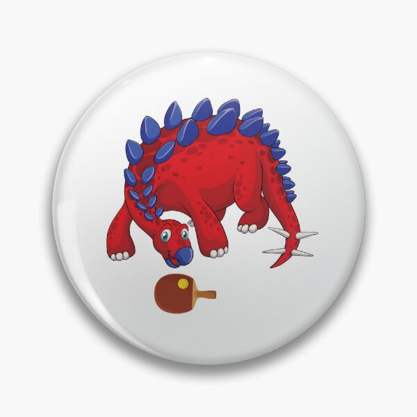 Item preview, Dinosaur Playing Table Tennis ,Funny Good Dinosaur Table Tennis Lovers Cool Red Blue Design designed and sold by pedrored369.