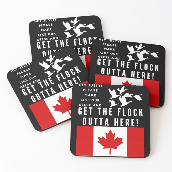 Item preview, Hey Justy! Please Make Like Our Geese And Get The Flock Outta Here! White Text designed and sold by TWMBDesigns.