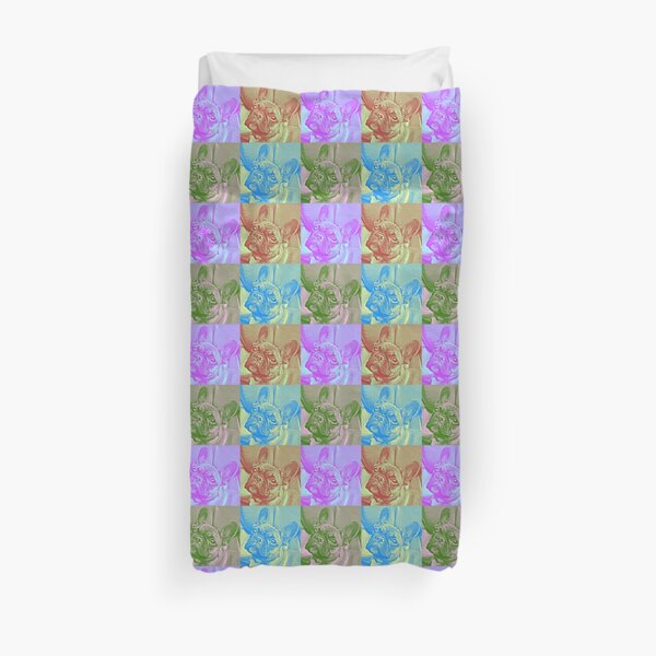 French Bulldog Popart Duvet Cover