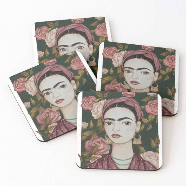 Item preview, Frida Kahlo & Flowers designed and sold by foxandfables.