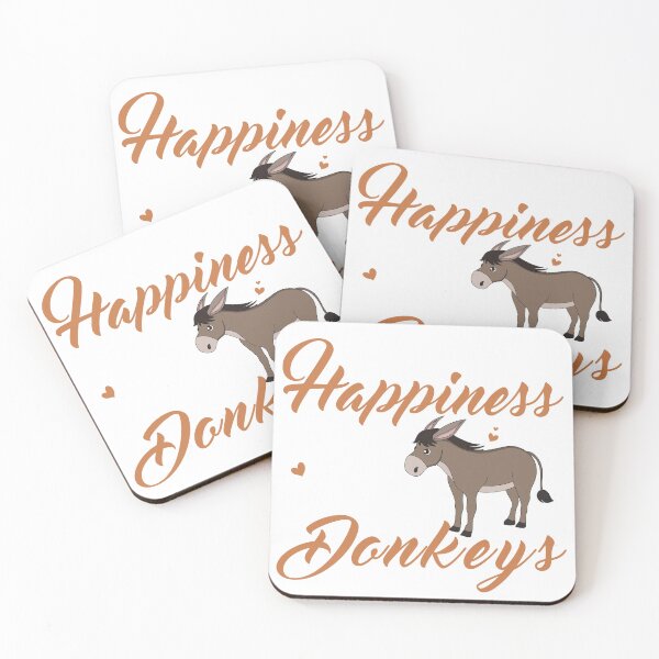 Item preview, Happiness is Mini Donkey, Donkey Mom Dad Donkey Farmer lover designed and sold by Dream-bubble.