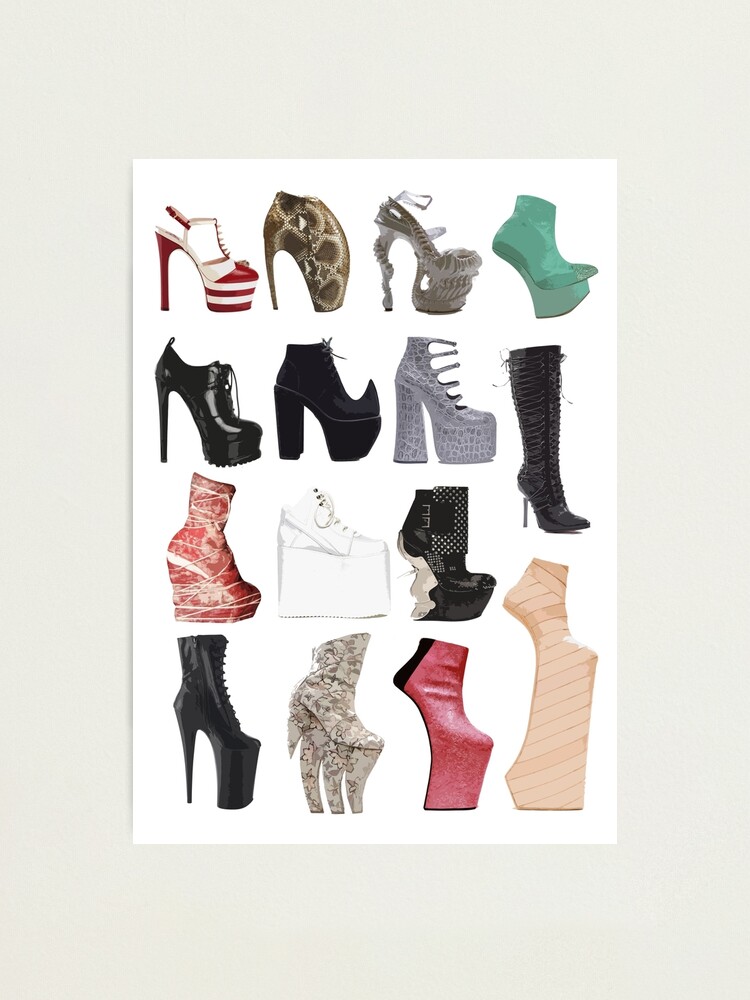 Alexander Mcqueen Scarpe Tacco Lady Gaga Lady Gaga Sin Tacones