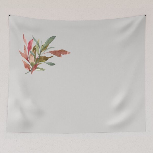 Item preview, Soft beige leaves pattern designed and sold by Levated.