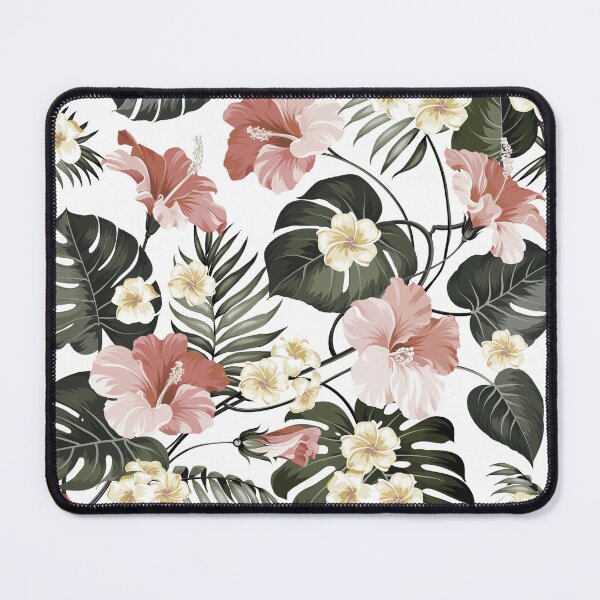 Item preview, Amazonian Tropical Hibiscus and Palm Leaves Floral  designed and sold by meggydesigns.