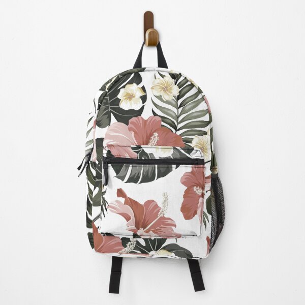 Item preview, Amazonian Tropical Hibiscus and Palm Leaves Floral  designed and sold by meggydesigns.