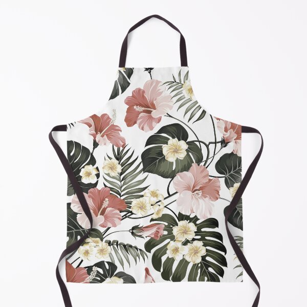 Item preview, Amazonian Tropical Hibiscus and Palm Leaves Floral designed and sold by meggydesigns.