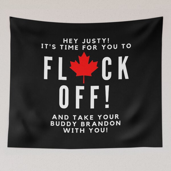 Item preview, Hey Justy! It's Time For You To Flock Off And Take Your Buddy Brandon With You! White Text designed and sold by TWMBDesigns.