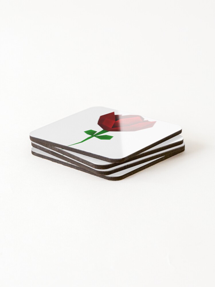 Thumbnail 4 of 5, Coasters (Set of 4), LowPoly Flower designed and sold by Razor3D.