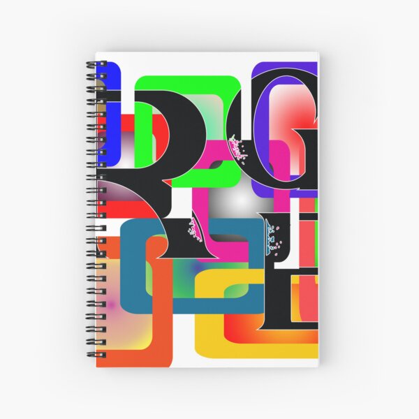 Item preview, RGB letters in many colorful rectangles designed and sold by Bigrow.