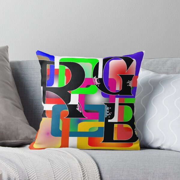 Item preview, RGB letters in many colorful rectangles designed and sold by Bigrow.