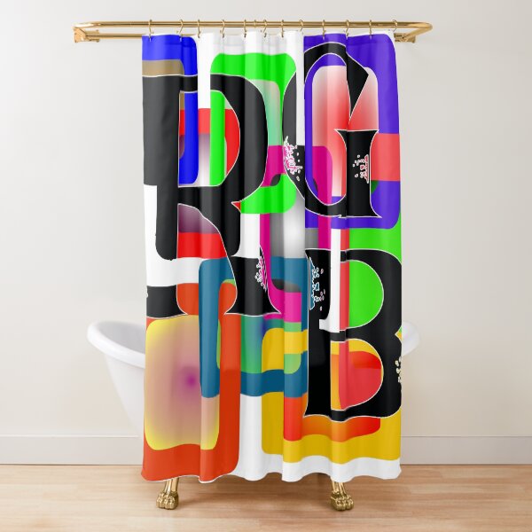 Item preview, RGB letters in many colorful rectangles designed and sold by Bigrow.