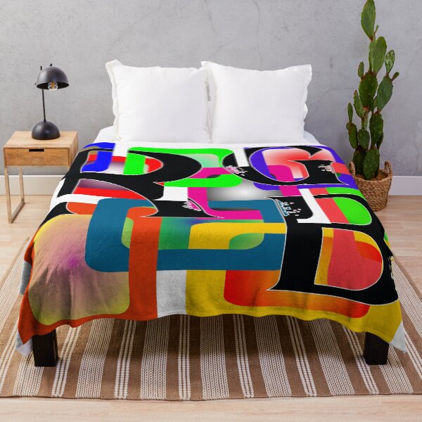 Item preview, RGB letters in many colorful rectangles designed and sold by Bigrow.