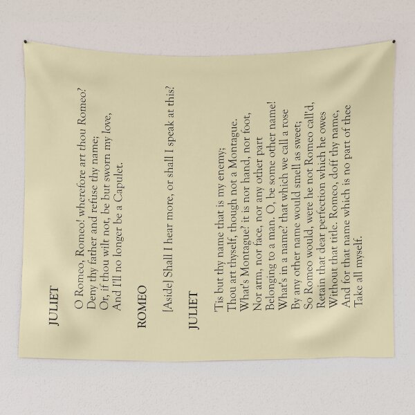 Item preview, Romeo and Juliet - Act 2 Scene 2 - Wherefore art thou, Romeo? - horizontal designed and sold by mymymagic.