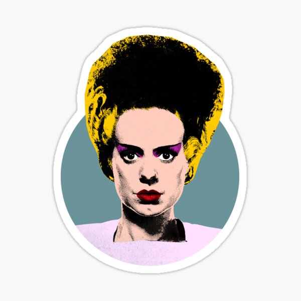 The Beautiful Bride of Frankenstein Sticker