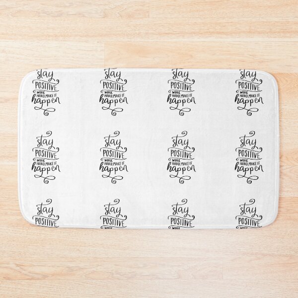 Item preview, Stay positive, work hard, make it happen motivational Quote designed and sold by ManifestoDesign.