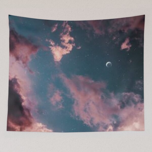 Item preview, cosmic sky with clouds and stars designed and sold by ClubShorts.