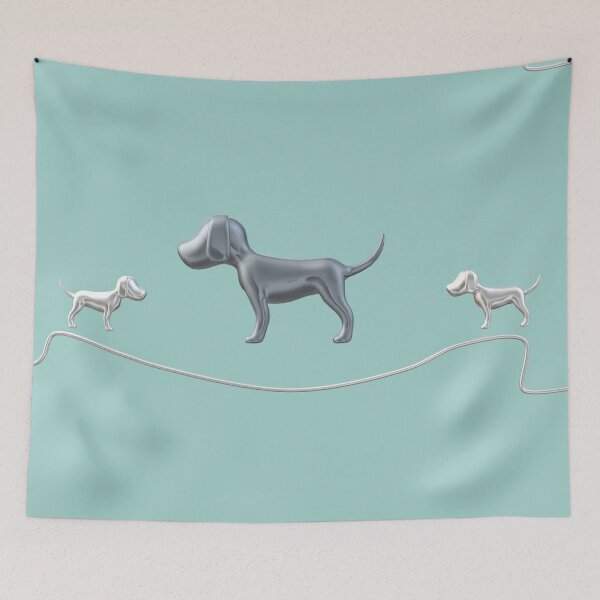 Item preview, Two puppies and a dog designed and sold by MazerolleArt.