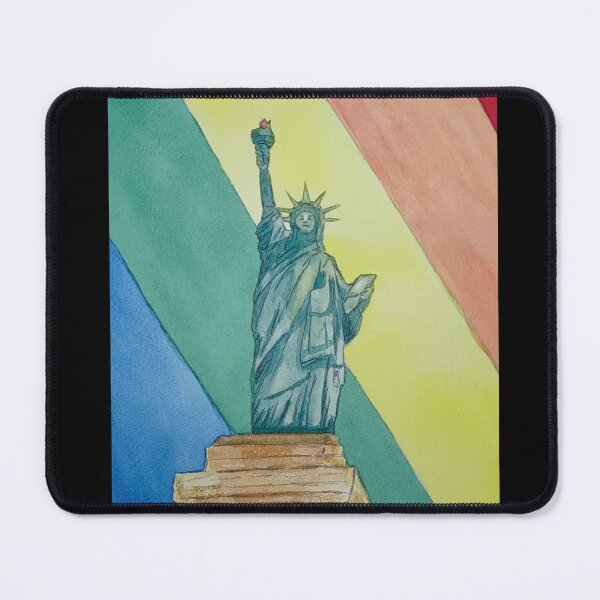 Item preview, Freedom Watercolor Statue of Liberty - LBGTQ designed and sold by CJ Calvert.