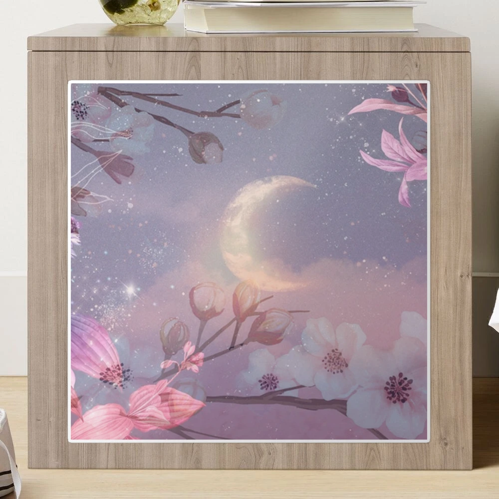 lunar blossom suncatcher decal – cozyblue