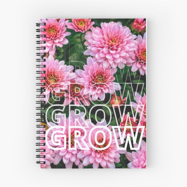 Item preview, GROW (Below) - Vibrant Pink Flowers designed and sold by AliceSLee.
