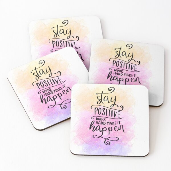 Item preview, Stay positive, work hard, make it happen motivational Quote designed and sold by ManifestoDesign.