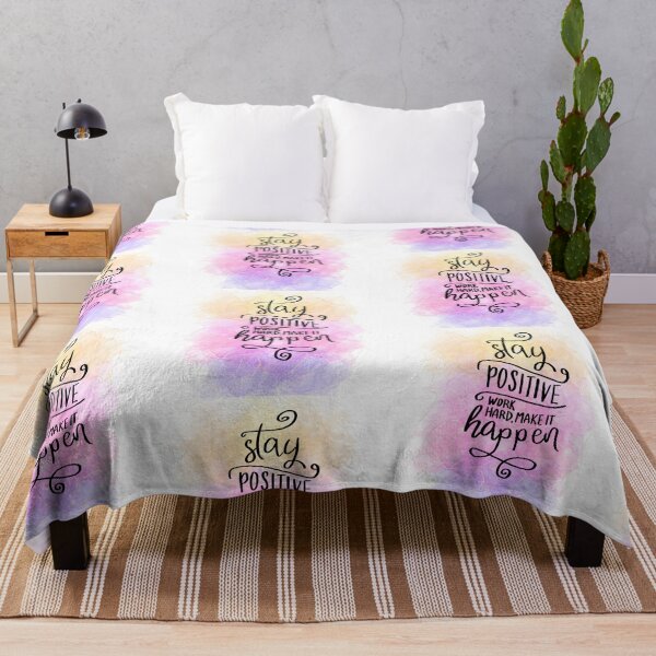 Item preview, Stay positive, work hard, make it happen motivational Quote designed and sold by ManifestoDesign.