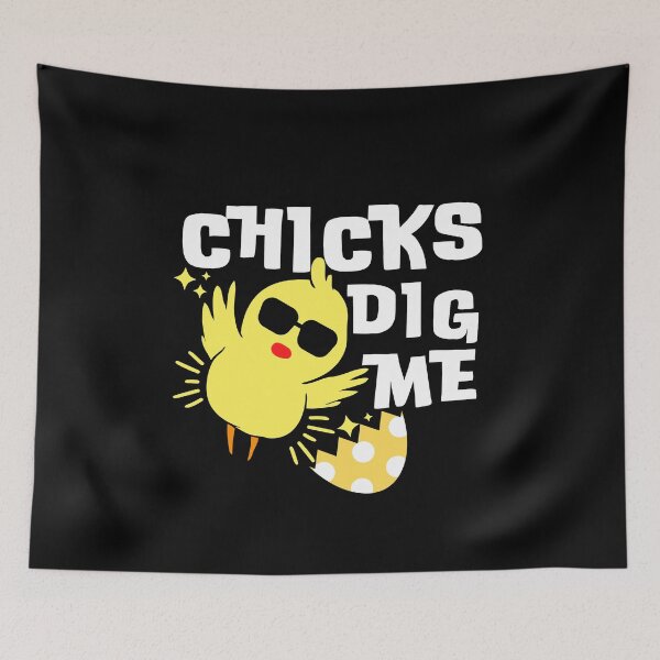 Item preview, Chicks dig me Funny Easter tee designed and sold by Sasikharn.