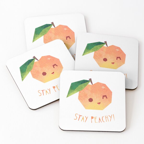 Item preview, 'Stay peachy!' Positive Peach designed and sold by Gemma Gould.