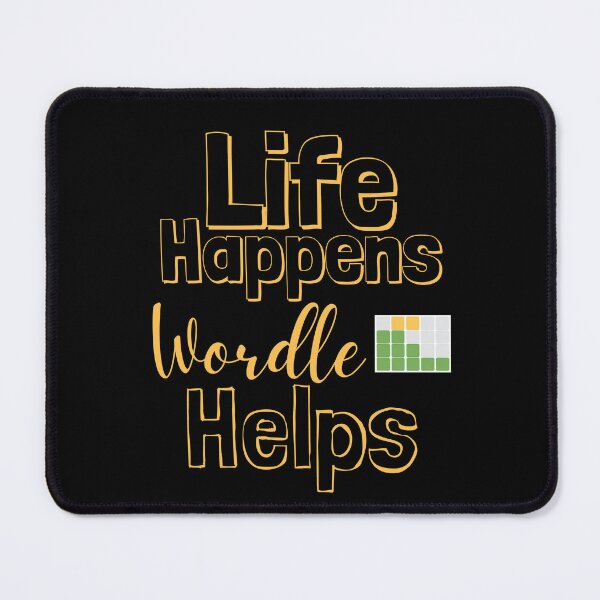 Item preview, Life Happens Wordle Helps - daffodil yellow designed and sold by BTCelebration.