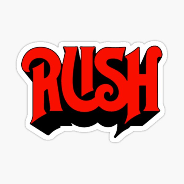 Rush was a Canadian rock band Sticker