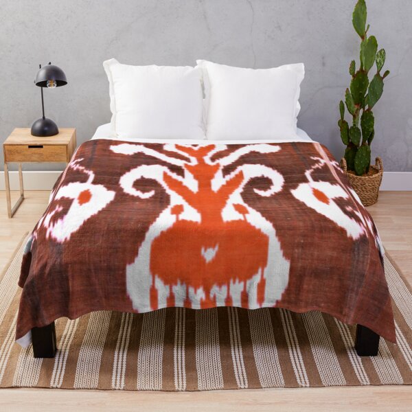 Aperçu de l'œuvre Modèle de fleur de tulipe ikat ouzbek créée et vendue par LeFabriqueOuz.