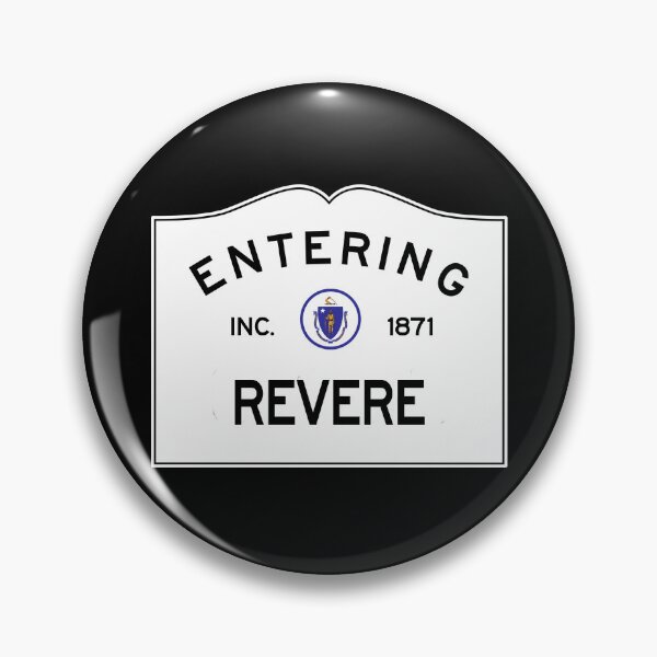Artikelvorschau, Betreten von Revere Massachusetts - Straßenschild des Commonwealth von Massachusetts entworfen und verkauft von NewNomads.