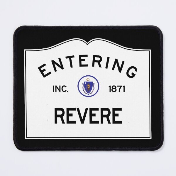 Item preview, Entering Revere Massachusetts - Commonwealth of Massachusetts Road Sign  designed and sold by NewNomads.
