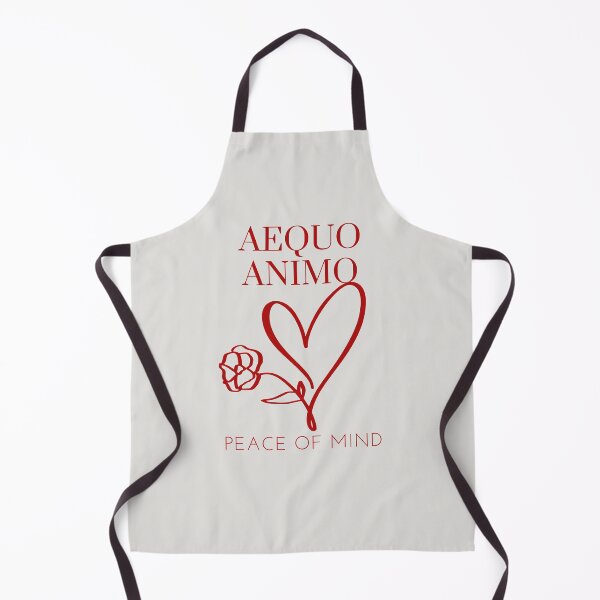 Item preview, Aequo Animo - Peace Of Mind - Old Latin Phrase Red Heart designed and sold by WordsOf--Wisdom.