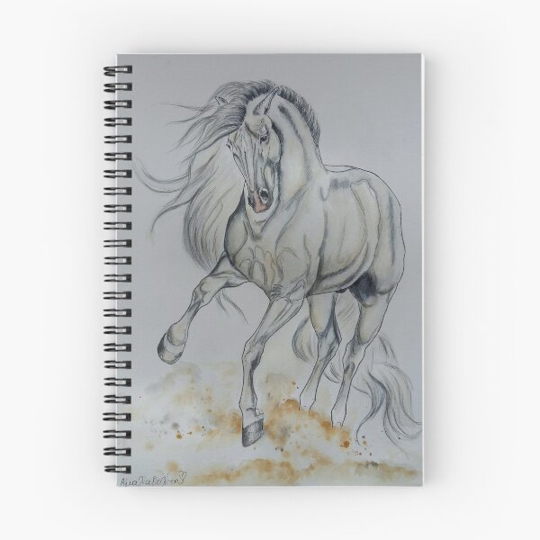 Item preview, White andalusian horse playing designed and sold by horseaddicted.